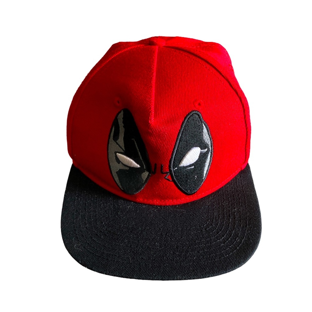 Marvel Studios Deadpool 2 Character Face Baseball Cap SnapBack Trucker Hat Red